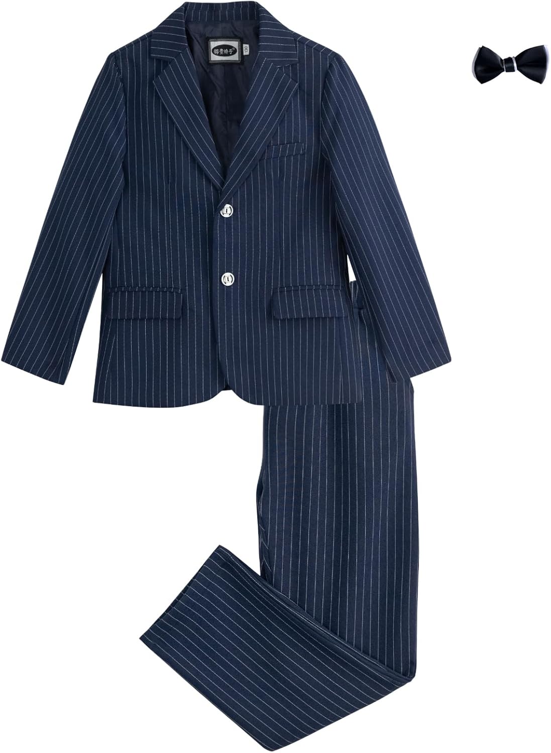 11-12 year LOLANTA Boys Suit Wedding Ring Bearer Outfit Kids Suit Set, Blazer Pants Bow Tie Dress Clothes Formal Wear